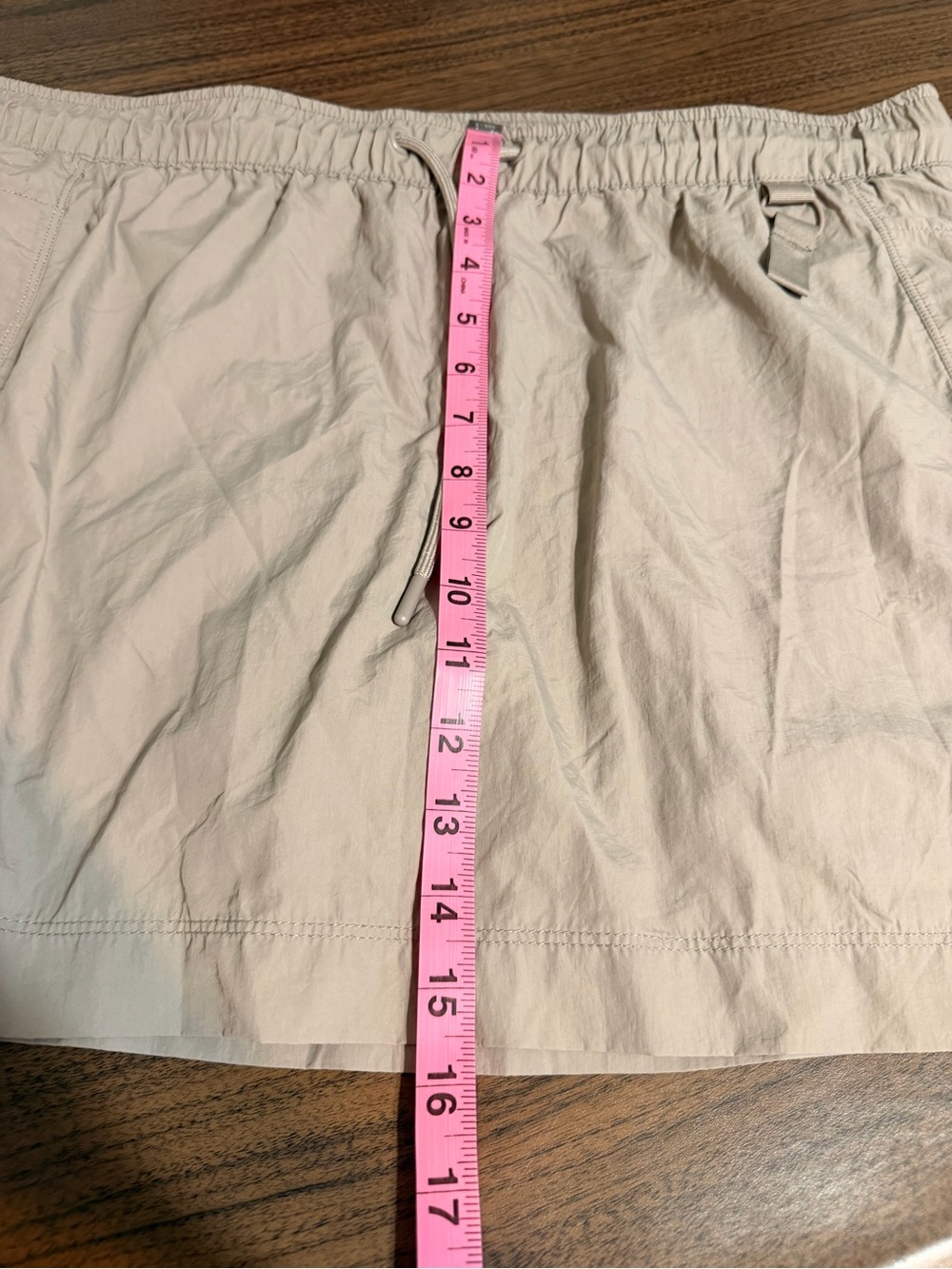 Avia Light Beige Cargo Skirt with Drawstring Waist - Picture 5 of 5